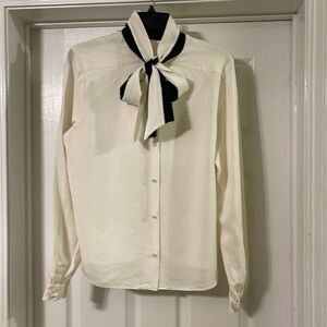 Frame 100% Silk Blouse Size L